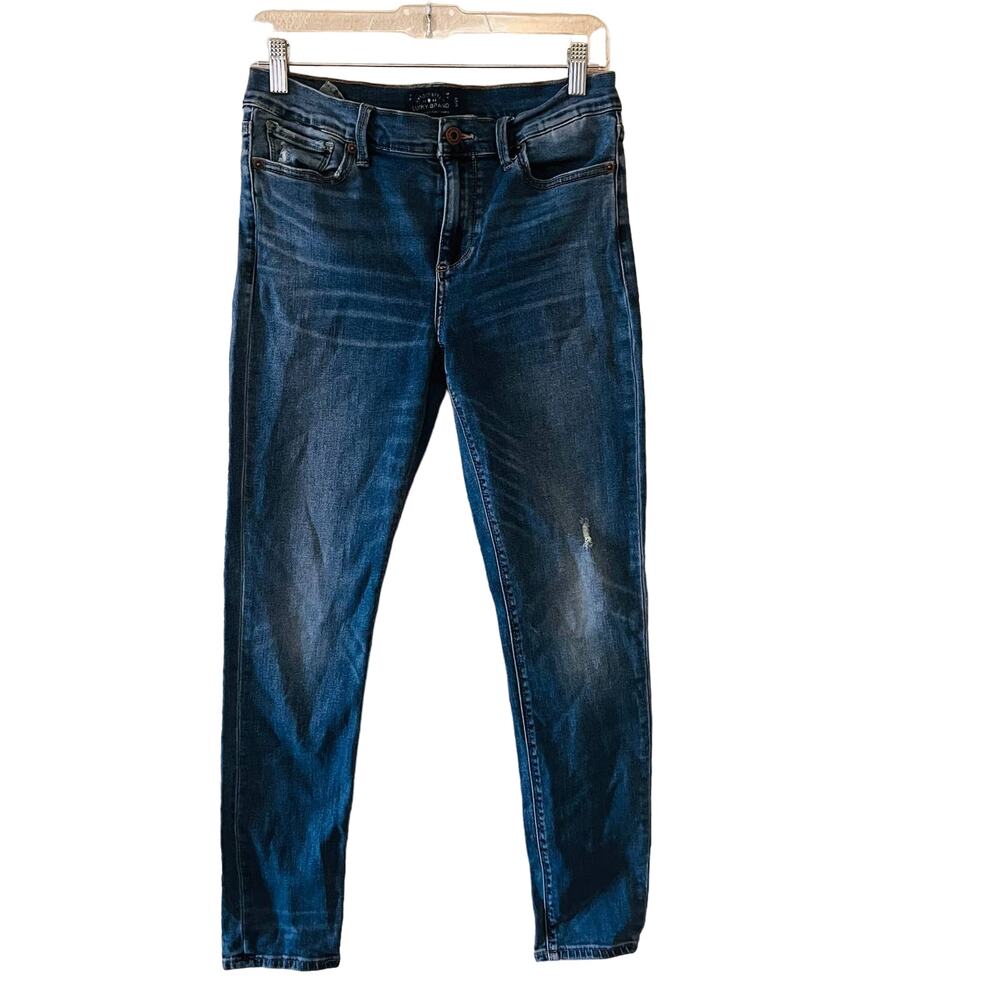 Lucky Brand Brooke Legging High Rise Jeans Size 6 Blue - Picture 2 of 11